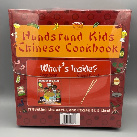 Handstand Kids Chinese Cookbook with Chopsticks NEW FACTORY SEALED PACKAGE - Picture 2 of 6